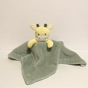 Kyle Deena Lovey Cow Giraffe Blue Yellow Plush Security Blanket Plush Toy
